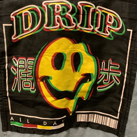 Brooklyn Cloth Mfg Co XL NWT Drip Denim Jacket - Picture 10 of 10